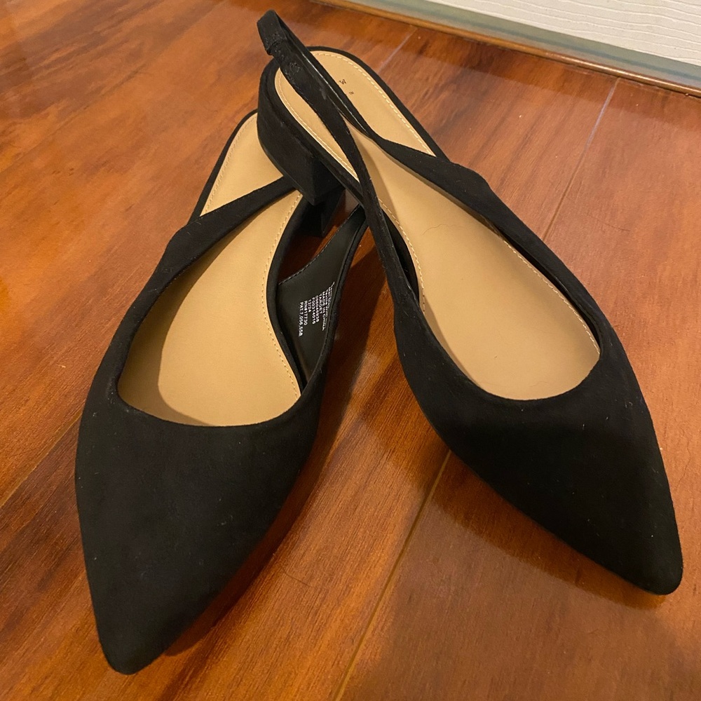 Elegant Black Women's Slingback Shoes